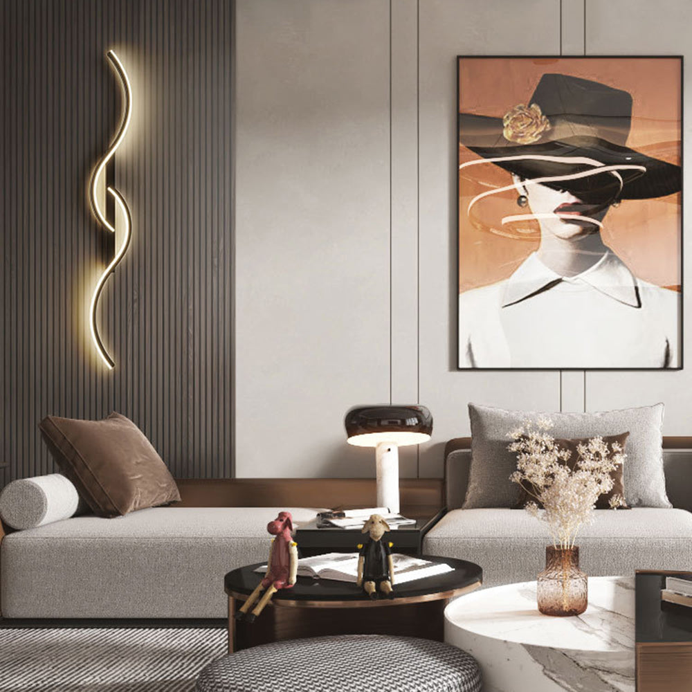 Arisha Modern LED Wall Light Indoor Linear Black/White