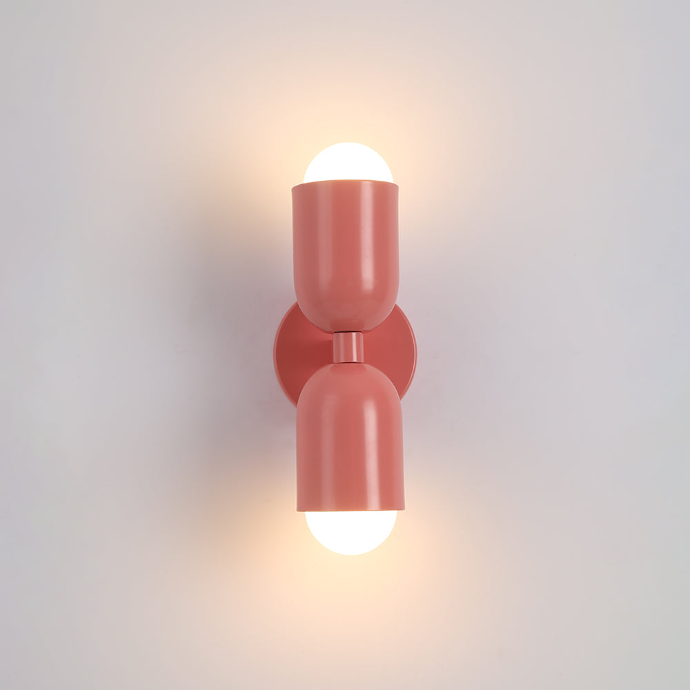 Kira Scandinavian Cylinder Wall Sconce Colored Metal Living Room