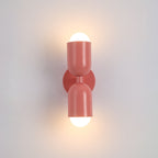 Aria Wall Lamp 2 Flames Modern LED Black Indoor/Hallway