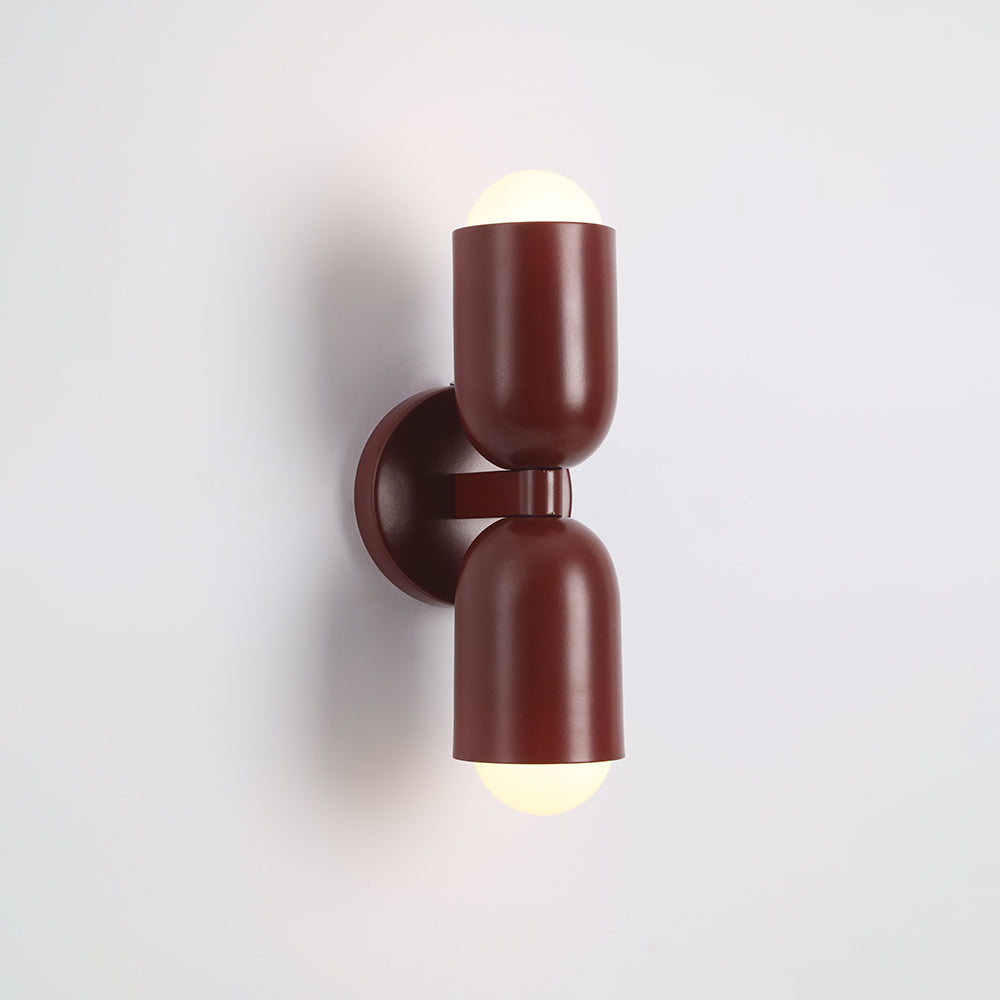 Kira Scandinavian Cylinder Wall Sconce Colored Metal Living Room