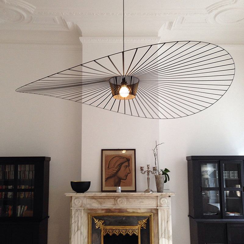Zenro Modern Wave Suspension. Fabric. Black/Brown/Gold/White. Living Room