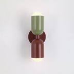 Kira Scandinavian Cylinder Wall Sconce Colored Metal Living Room