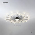 Arisha Ceiling Light Firework Modern Design LED Living Room Bedroom