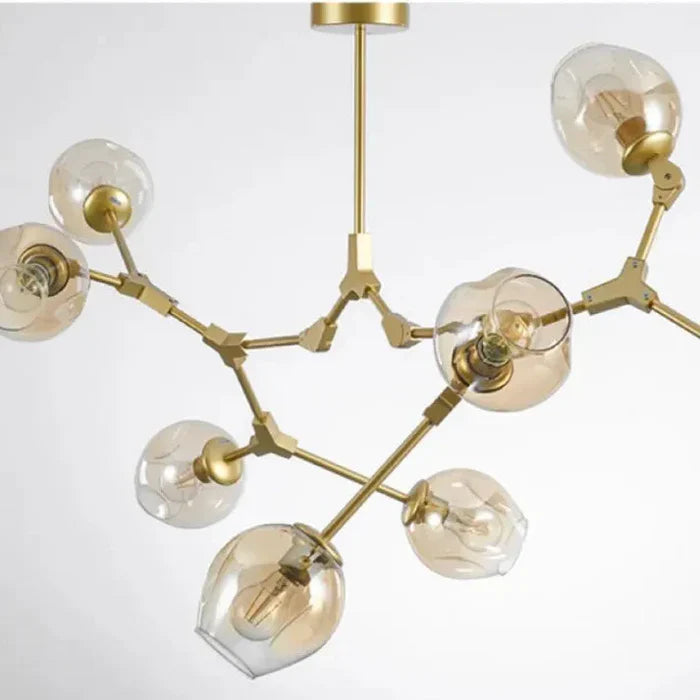 Molecular Designer Chandelier 8-Arm – Modern LED Ceiling Lamp