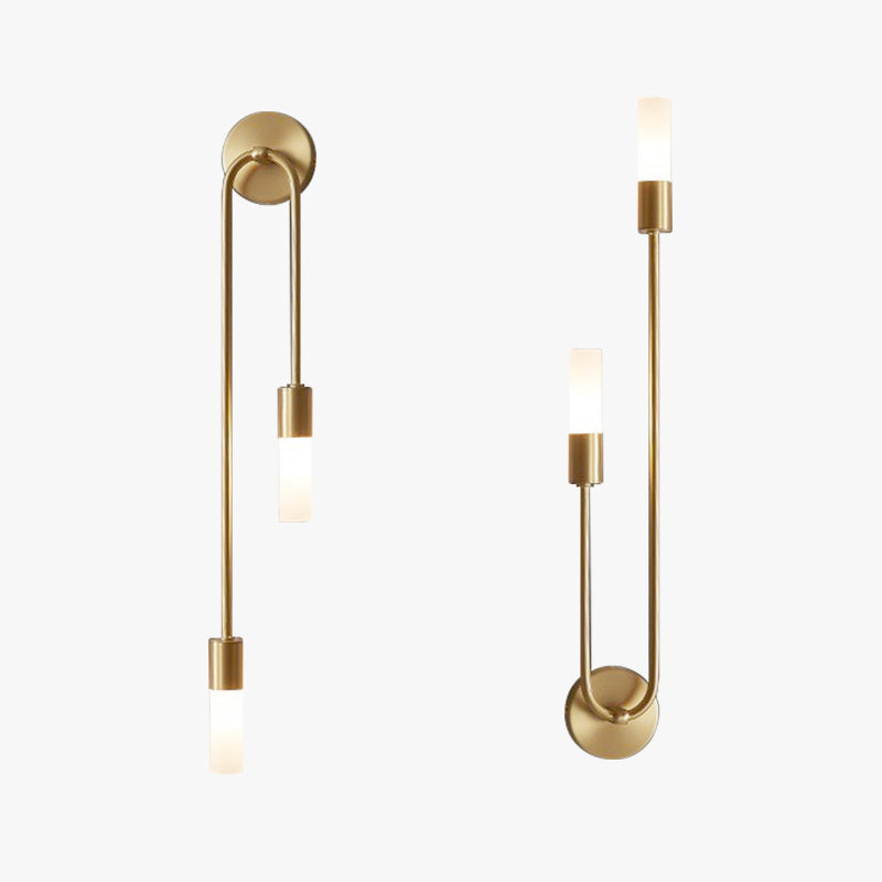 Rime Modern Wall Sconce for Bedside Gold 2 PCS