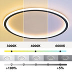 Quasso Modern Round Ceiling Light White/Black. Living Room