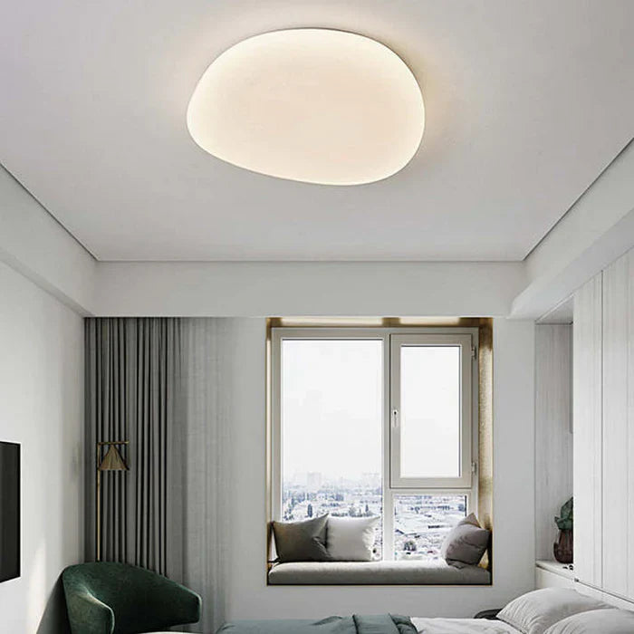 Organic LED Ceiling Lamp Natural Stone Shape