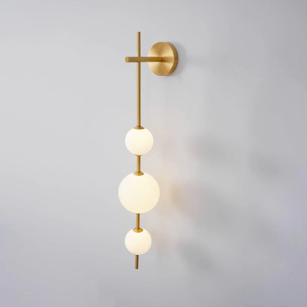 Modern Geometric Wall Lamp with LED Balls