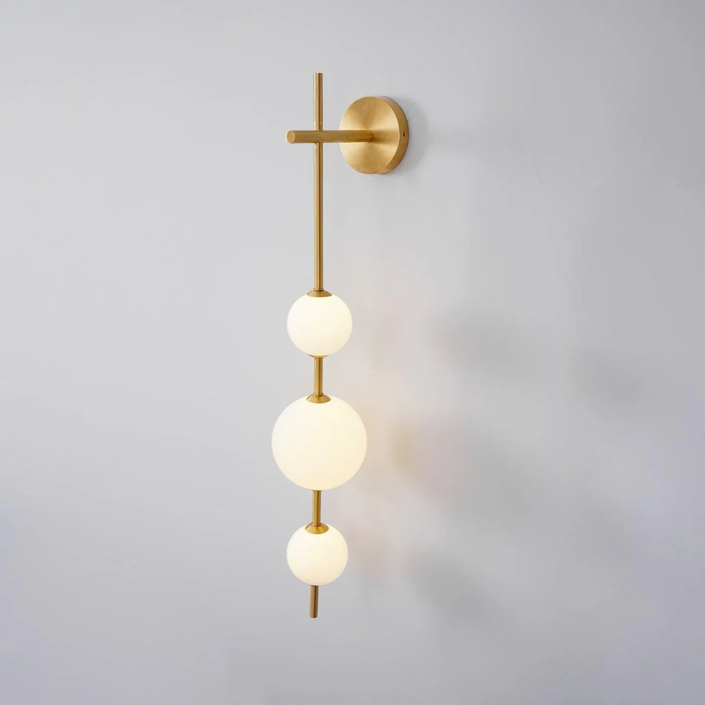 Modern Geometric Wall Lamp with LED Balls