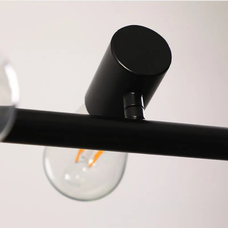 Epoch Vintage LED Chandelier Black Metal Dining/Living Room/Bar