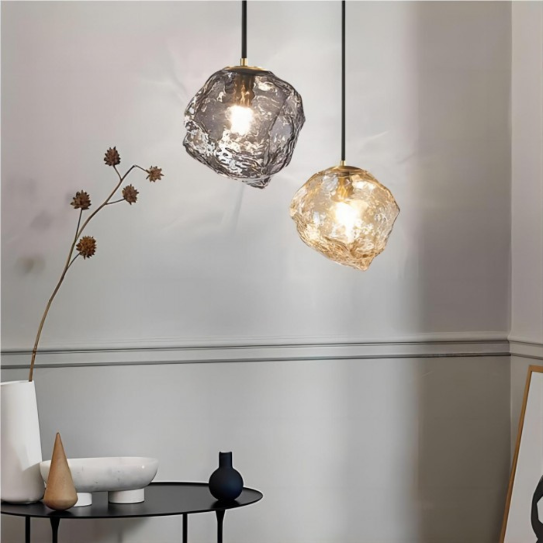 Lumenos Glass Pendant Lamp - Stylish Pendant Lamp for Dining Table