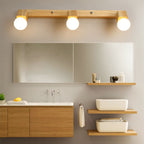 Winna Square Adjustable LED Wall Sconce Natural Metal/Wood