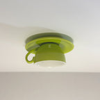 Teyo Modern Ceramic Coffee Cup Ceiling Light Blue/Pink/Yellow