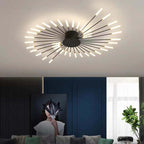 Wesley Ceiling Light Fireworks Artistic Design Black/Gold