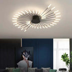 Modern LED Ceiling Chandelier - Minimalist Design Inspired by Sun Rays