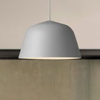 Nordic Style Dome Shade Hanging Ceiling Light 10"/16" Dia 1 Light Metal Pendant Lamp in Black/Green for Bedroom