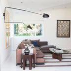 Designer wall lamp with double arm – adjustable wall light for living room, office, or bedroom