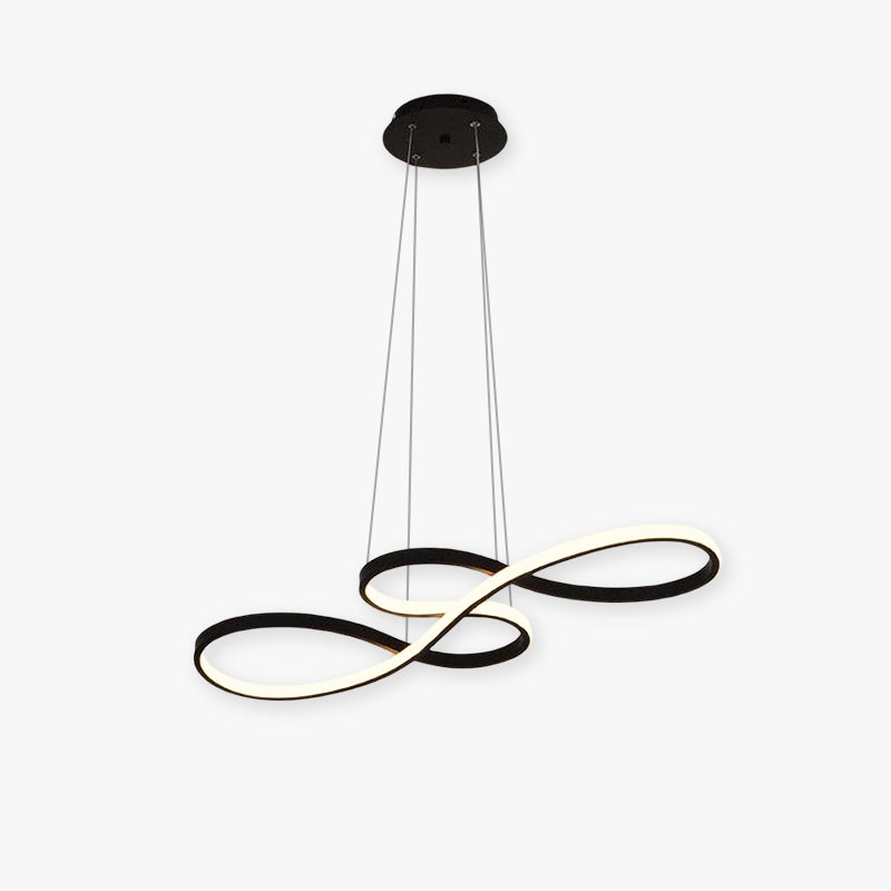 Durell Nordic Linear Suspension Black/White/Gold. Bedroom