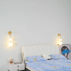 Modern Geometric Wall Lamp with LED Balls