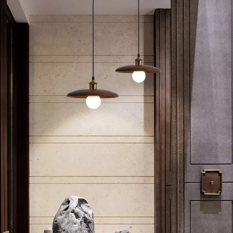 Virena - Nordic Minimalist Wooden LED Pendant Lamp