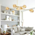 Molecular Designer Chandelier 8-Arm – Modern LED Ceiling Lamp