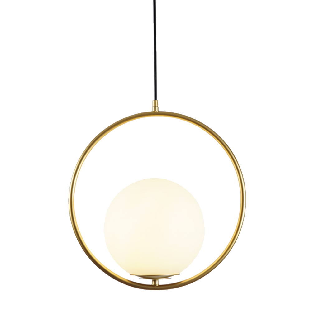 Claudine Bent Brass Pendant Lamp