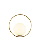 Claudine Bent Brass Pendant Lamp