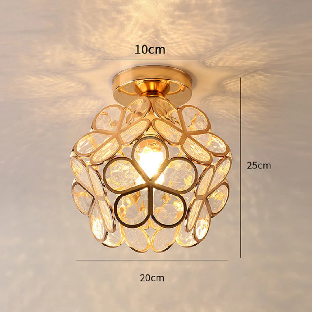 Zyvia - Luxe Glass Flower Ceiling Lamp