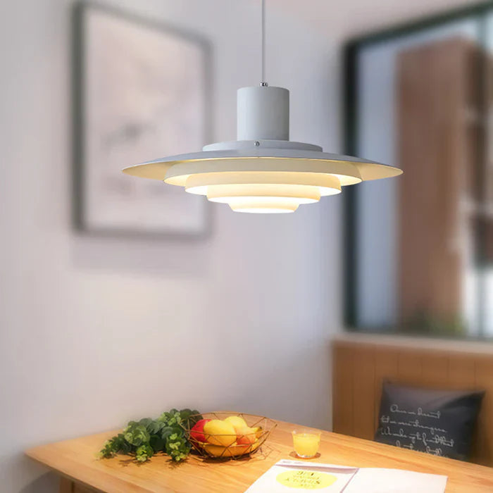 Retro Hanging Lamp Made of Aluminum – Layered LED Lamp