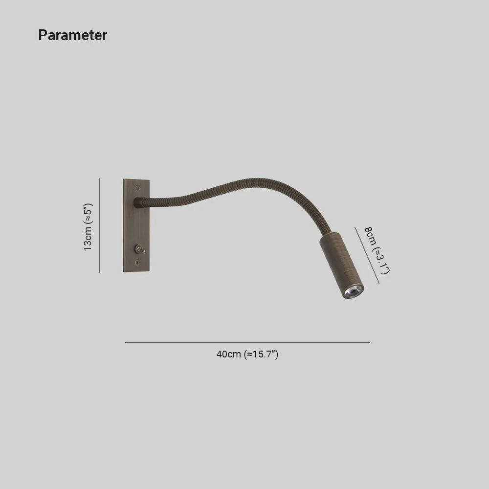 Vynex Minimalist Reading Adjustable Spotlight Wall Lamp