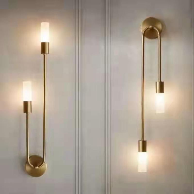 Rime Modern Wall Sconce for Bedside Gold 2 PCS