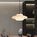 Hanging Ceiling Lamp with Milk White Glass