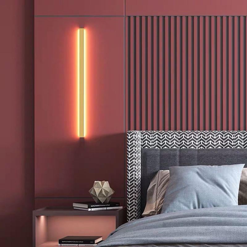 Arisha Minimalistic Linear LED Wall Light Gold/Black/White Bedroom