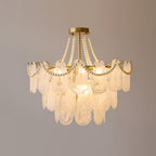 Kristy Elegant Pearl/Glass/Metal Chandelier, White
