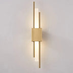 Drena Modern Linear Wall Sconce Marble. White/Green/Gold. Living Room