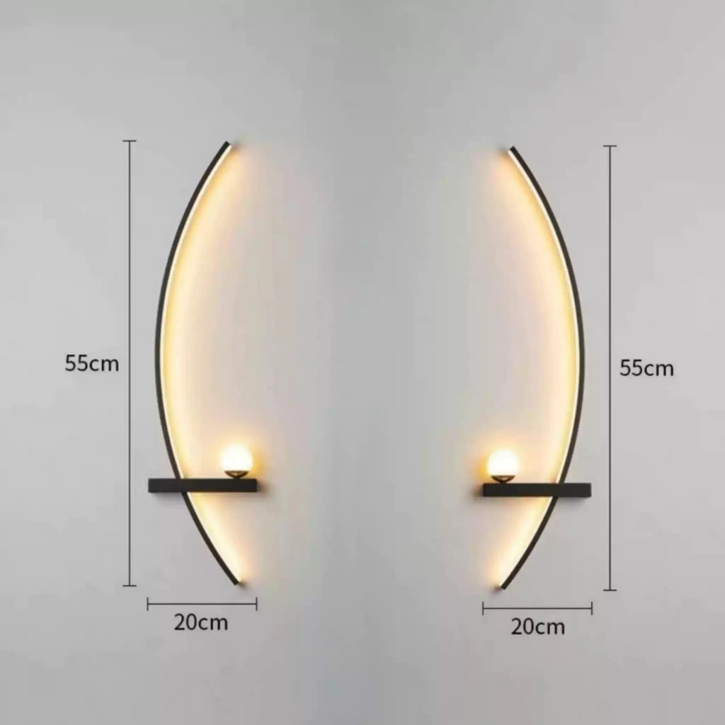 Forseti Minimalist Arc Linear LED Wall Light