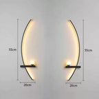 Forseti Minimalist Arc Linear LED Wall Light