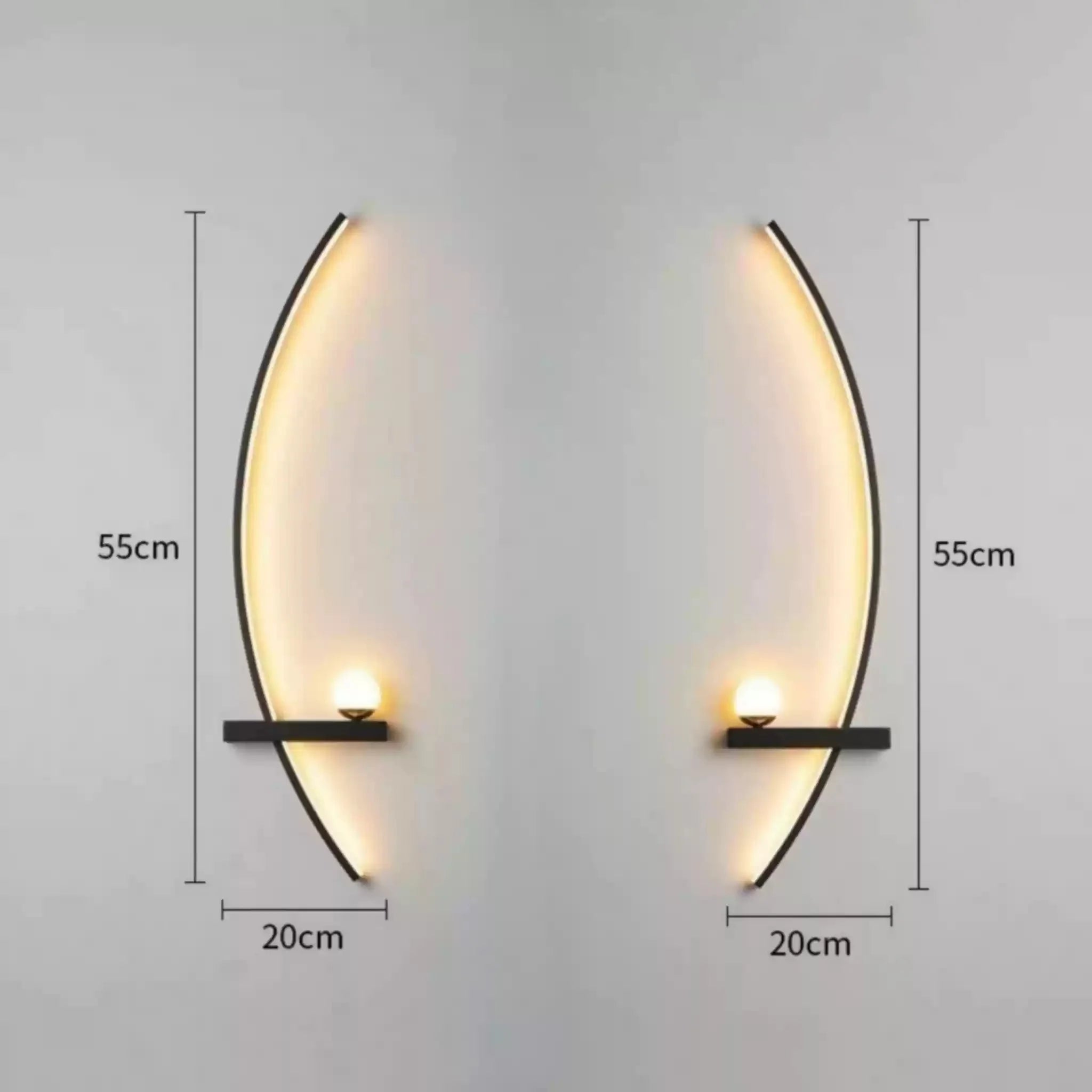 Forseti Minimalist Arc Linear LED Wall Light