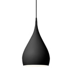 6.5"/10" Wide Teardrop Pendant Lighting Modern Metal 1 Light Black/White/Red Hanging Light