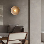 Retro Resin Ceramic-style Round Wall Sconce LED 1-light