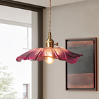 Myloq - Retro Lotus Glass Pendant Lamp