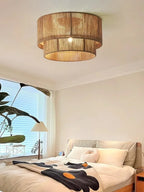 Boho Ceiling Lamp with Natural Rope