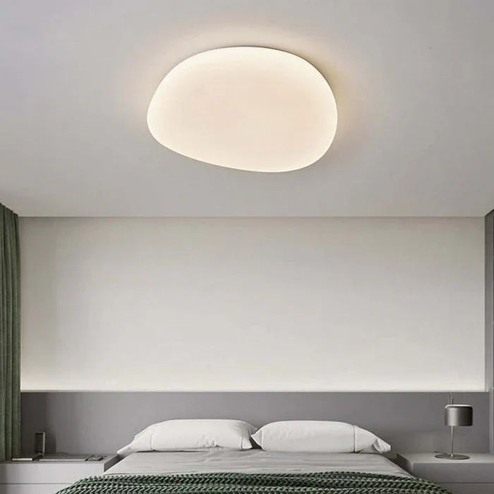 Organic LED Ceiling Lamp Natural Stone Shape