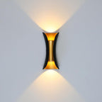 Noxel Simple Wall Sconce Black/White/Gold Courtyard