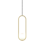 Claudine Bent Brass Pendant Lamp