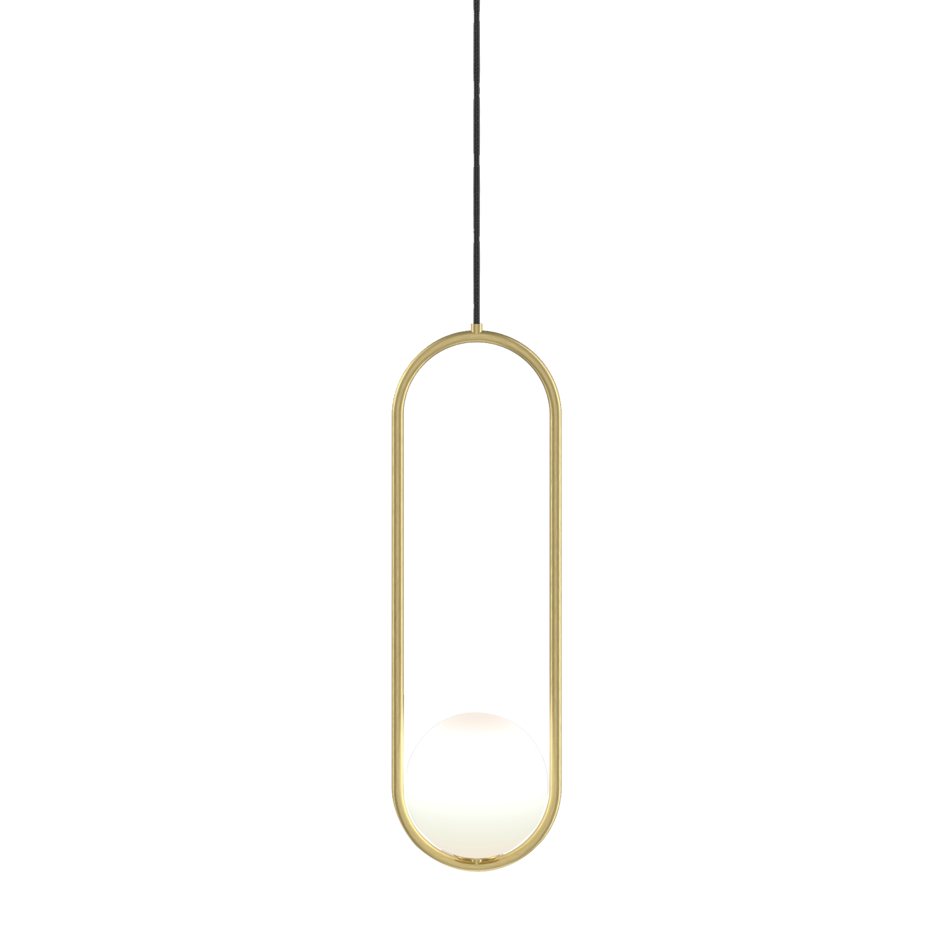 Claudine Bent Brass Pendant Lamp