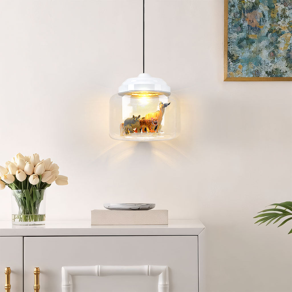 Calliope Zoo Glass Pendant Light