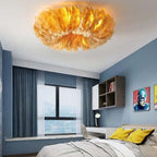 O'Moore Swan Feather Round Ceiling Light