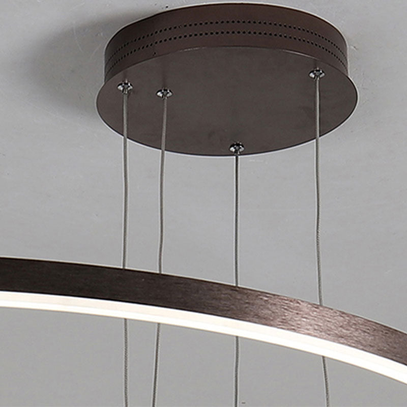 Remi Modern Metal Black/Gold/Coffee Suspension Ring