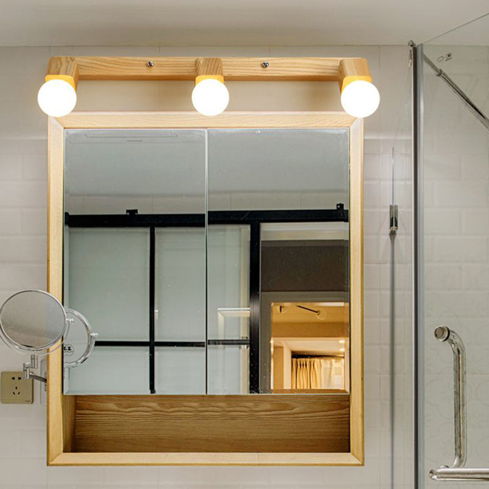 Winna Square Adjustable LED Wall Sconce Natural Metal/Wood